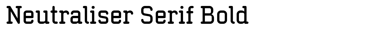 Neutraliser Serif Bold image